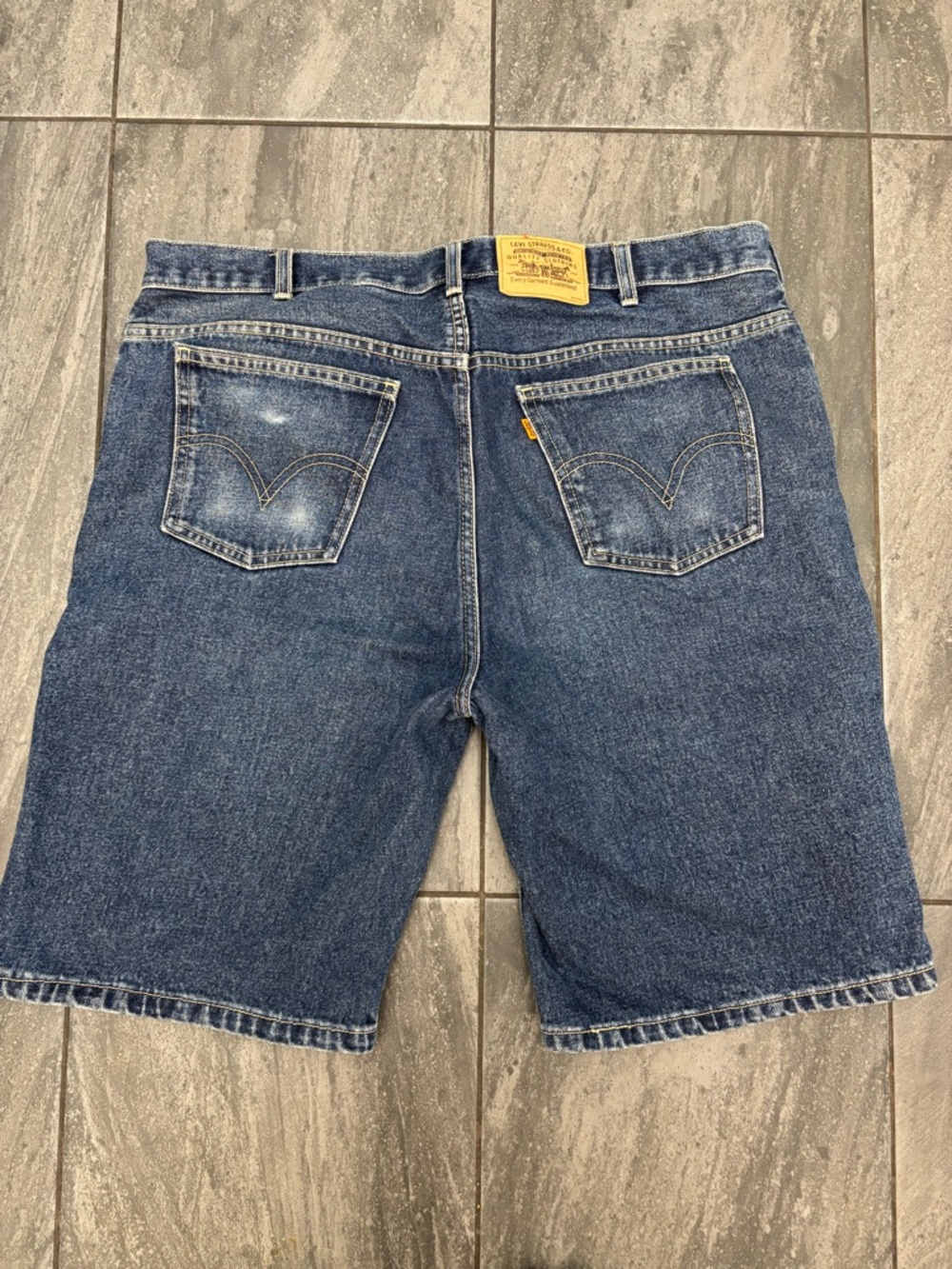 Orange Tab Levis Vintage Denim Shorts - tagged 36 (fit 34/35 better) 11’ inseam